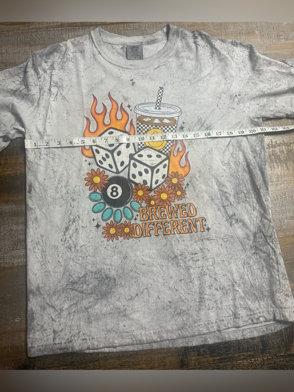 Comfort Colors Gray Color Blast western coffee graphic Crewneck Tee - Picture 5 of 6